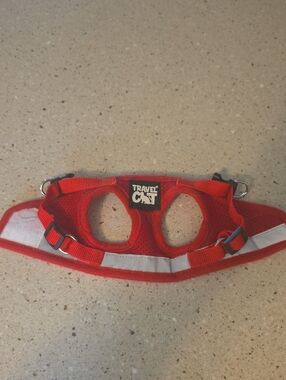 Travel Cat Red Reflective Pet Harness